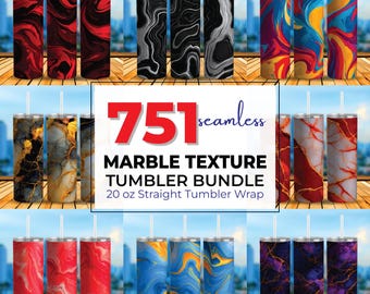 751 Marble Texture Tumbler Wrap Bundle, 20oz Skinny Marble Tumbler, Marble Digital Paper Seamless, White Black Marble Paper, Stone Texture