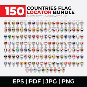 150 International Flag Map Pins, Flag Travel Map Pins, Round Flags Flag Png, World Flags SVG, Country Flag PNG, World Round Flag Pins