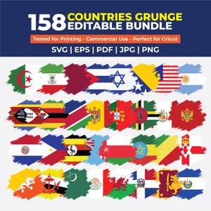 158 imagens de bandeiras do mundo em estilo grunge, bandeiras internacionais em estilo grunge, bandeiras desgastadas do mundo, pacote de ícones de bandeiras de países com efeito desgastado, PNG de bandeiras de países