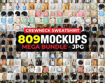 809 Sweatshirt Mockup Bundle, Apparel Mockup Bundle, Sweater Mockup, Crewneck Sweatshirt Mockup, Hoodie Mockup, Unisex Hoodie Mockup, Winter