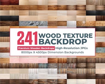 241 Wood Backdrop Bundle, Wood Backgrounds, Wood Texture Photography Backgrounds, Wooden Textured Backdrop, Wood Wall Background, Wooden