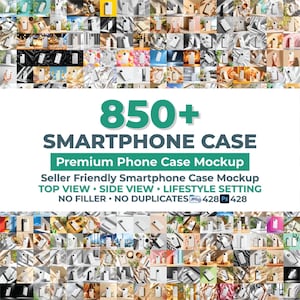 856 Phone Case Mockup Bundle, PSD Phone Case Mockup, Phone Cover Template Bundle, Phone Case Mockups Png, Canva Phone Case Mockup