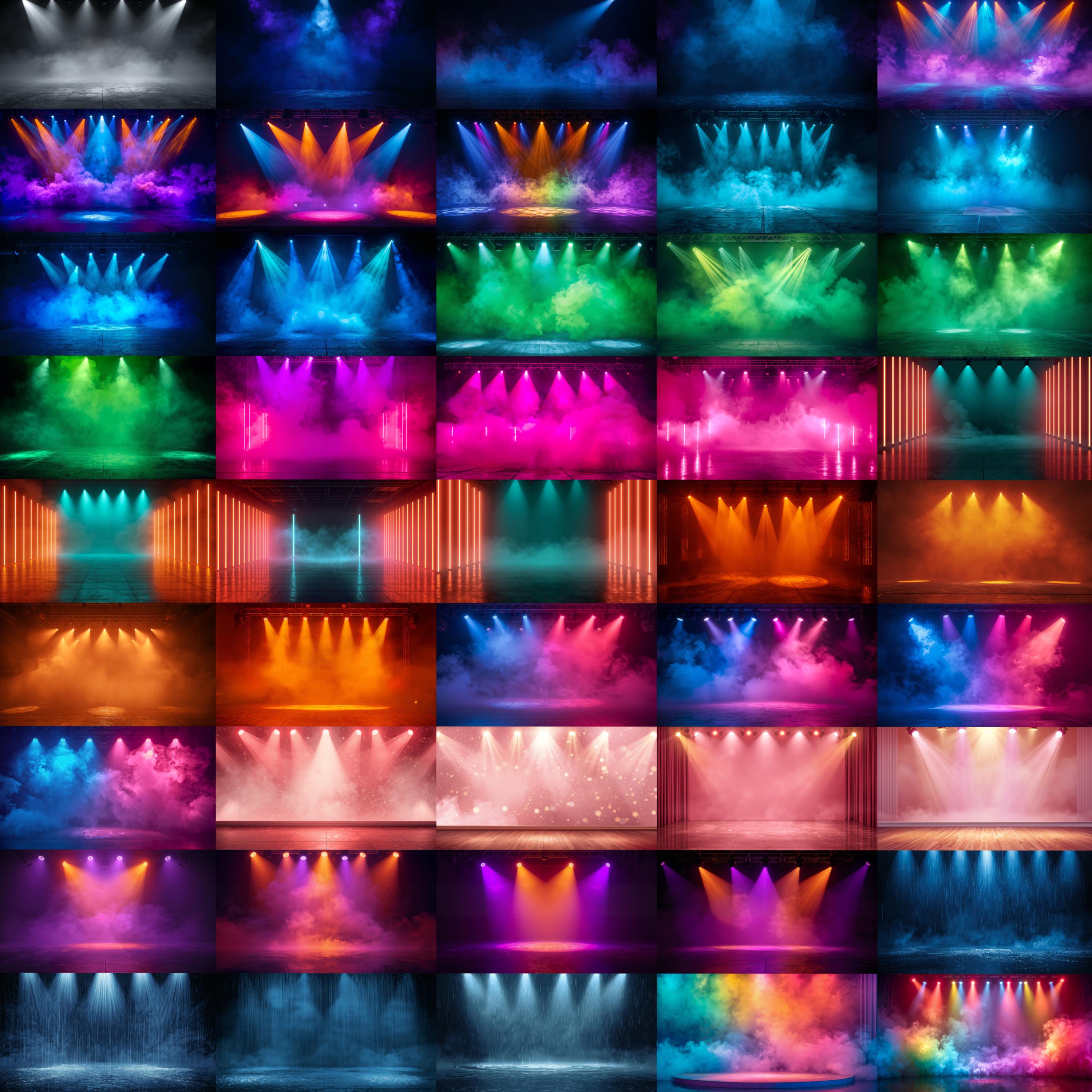 226 Dancing Stage Backdrop Bundle, Dance Stage Backdrop, Spotlights ...