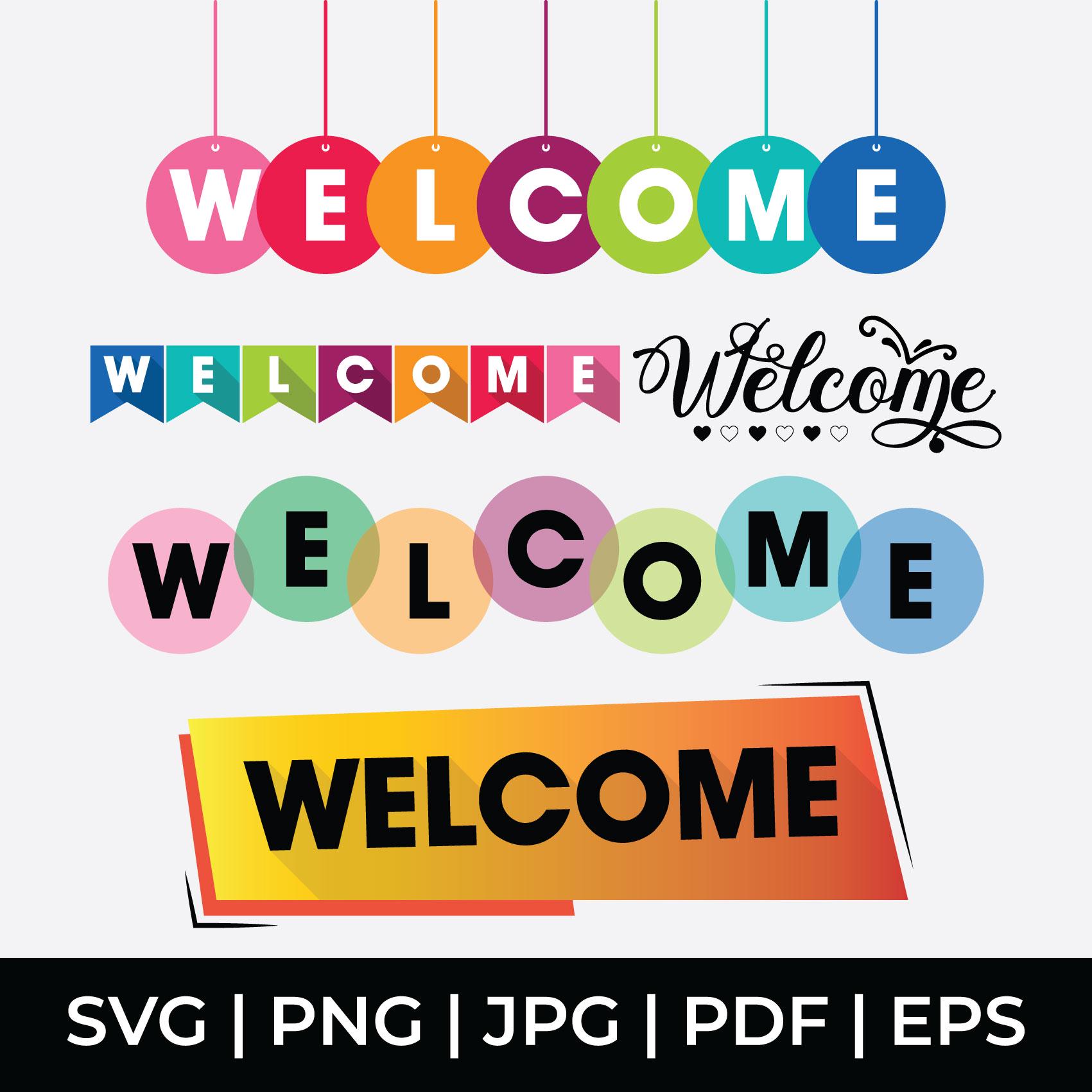 Welcome SVG Bundle, Welcome Sign SVG, Welcome Bundle, Welcome SVG ...