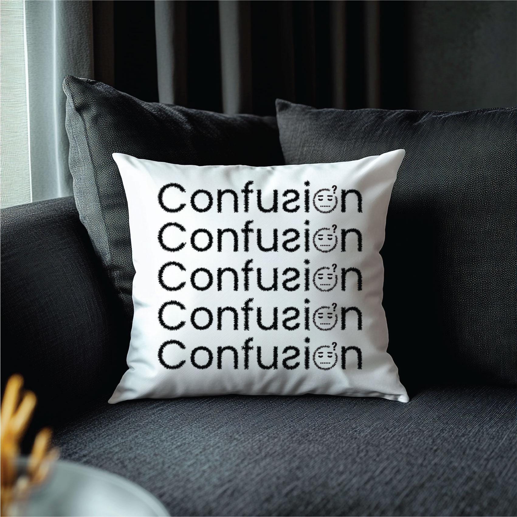 Confusion Text Design for Tshirt Svg, Confused Png, Confusion ...