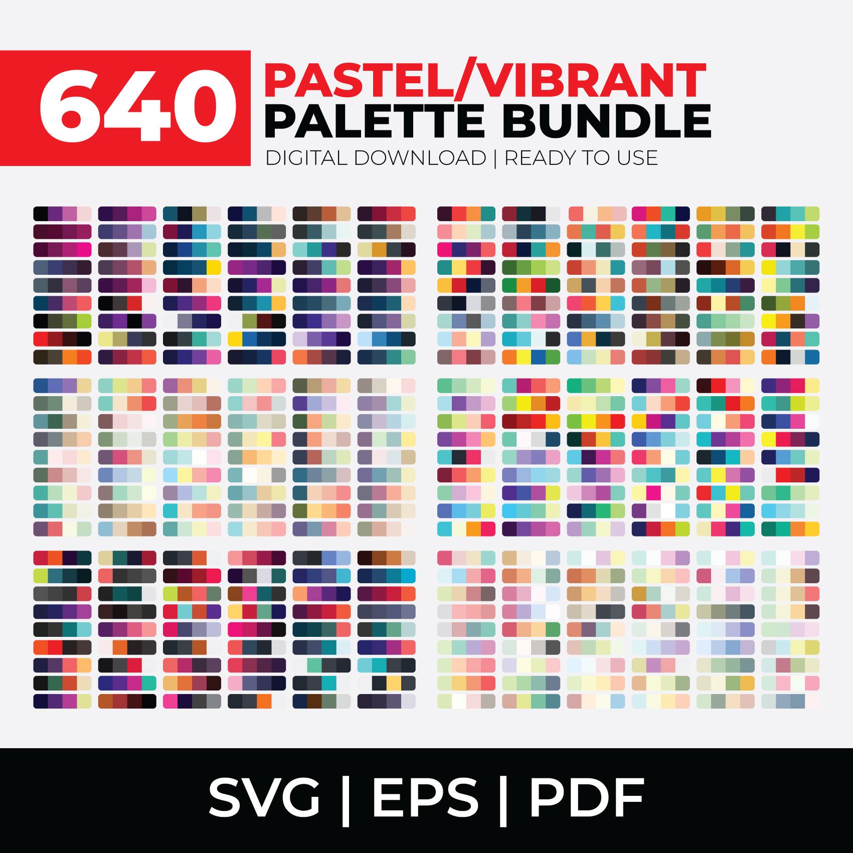 Paquete de 640 paletas de color para Procreate – Mega pack de muestras para artistas en iPad