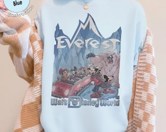 Retro Expedition Everest Tee, Disney Mickey Animal Kingdom Yeti Shirt, Disneyland Vacation Outfit
