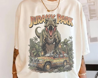 Retro Disney Jurassic Park Tee, Dinosaur Animal Kingdom Safari Shirt, Disneyland Jungle Adventure Tshirt