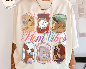 Retro Disney Mom Vibes Tshirt, Disney Mama Characters Tee, In My Mommy Era Shirt, Cool Mom Club Shirt, Happiest Mom Tee, Mother's Day Gift