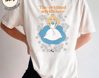 Retro Walt Disney Alice In Wonderland Shirt, The Original Wildflower Tee, Girls Besties Trip Tshirt