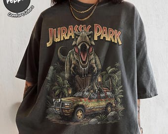 Retro Disney Jurassic Park Tee, Dinosaur Animal Kingdom Safari Shirt, Disneyland Jungle Adventure Tshirt