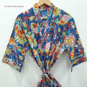 Handmade long sleeve women wear robes | Party wear robes | Beach wear robes | Unisex bathrobes | Bridesmaid robes | Gift for her.