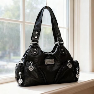 Y2K Style Leather Bag: Elegant Shoulder Bag