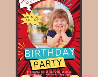Customizable Birthday Party Invitation