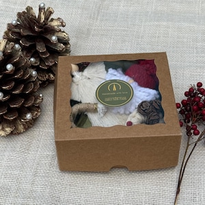 Pacchetti di ornamenti / Macramè / Decorazioni natalizie in filato / Decorazioni fatte a mano / Decorazioni per le feste