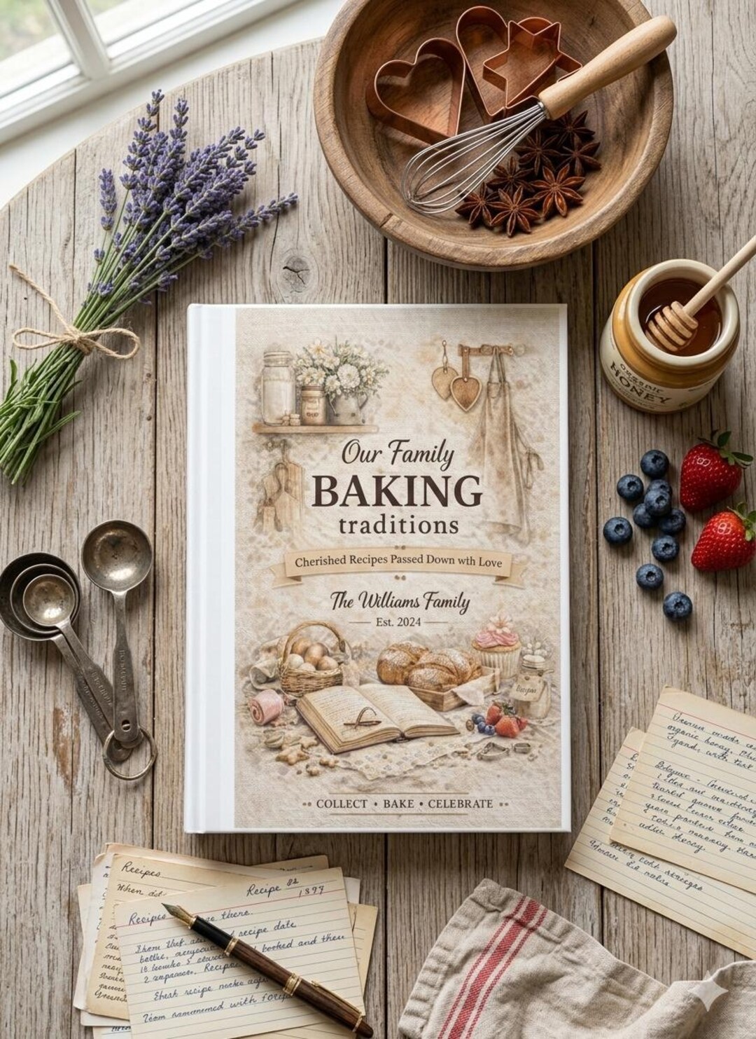 Personalized Family Baking Journal, Custom Bread Recipe Book, Custom ...