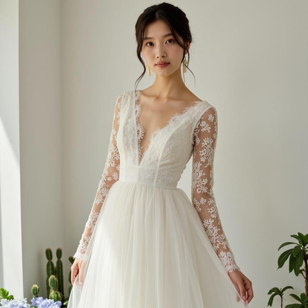Deep V Illusion Wedding Dress: The Ultimate Choice for Bridal Elegance