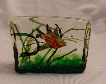 Mid Century Gino Cedenese Murano Fish Paperweight