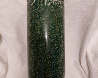 RARE Mid Century Vistosi Extra Large Green Murrine Vase