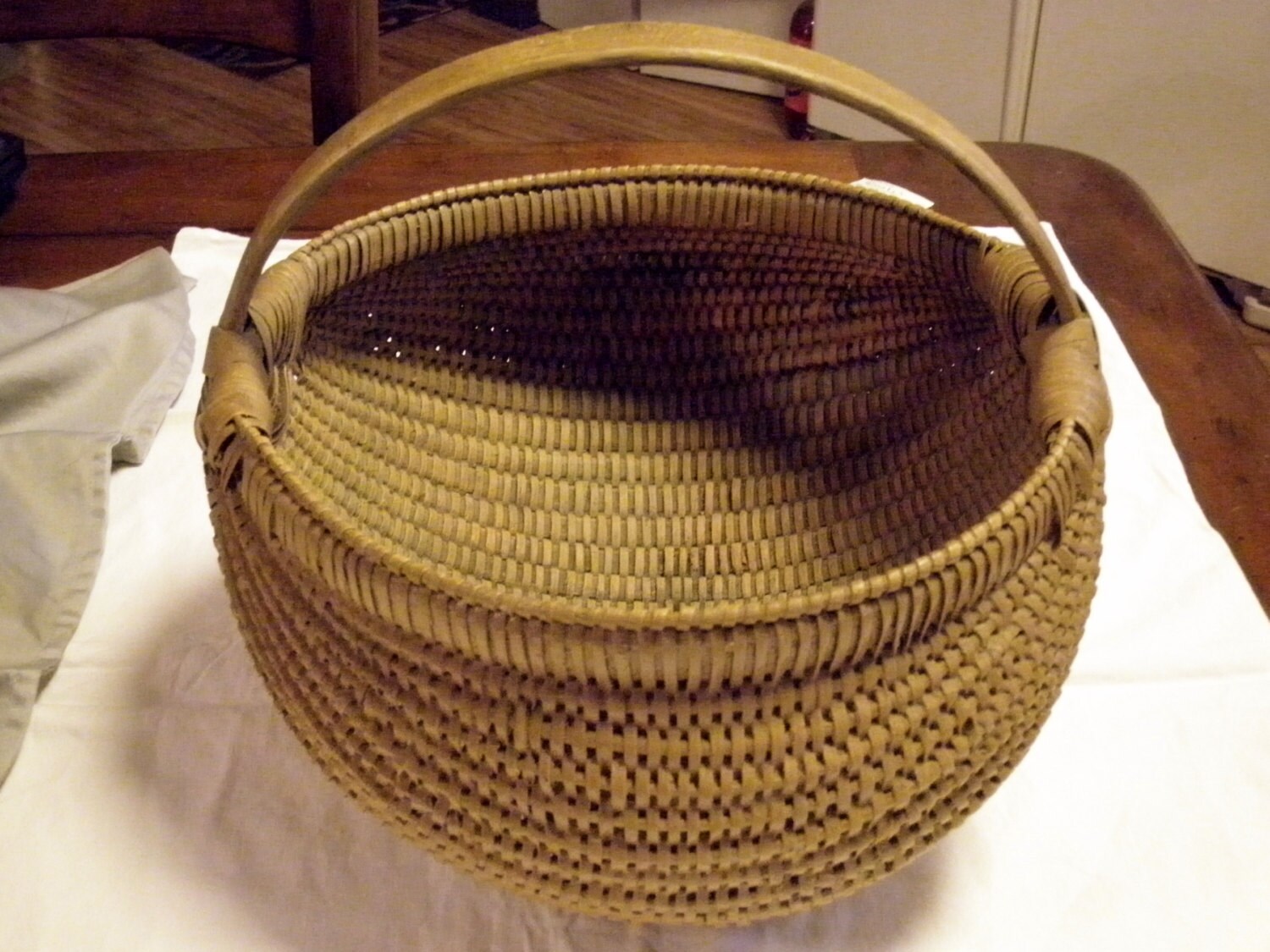 Rare Shelton Sisters Basket Large Size Hand Woven Wicker Etsy