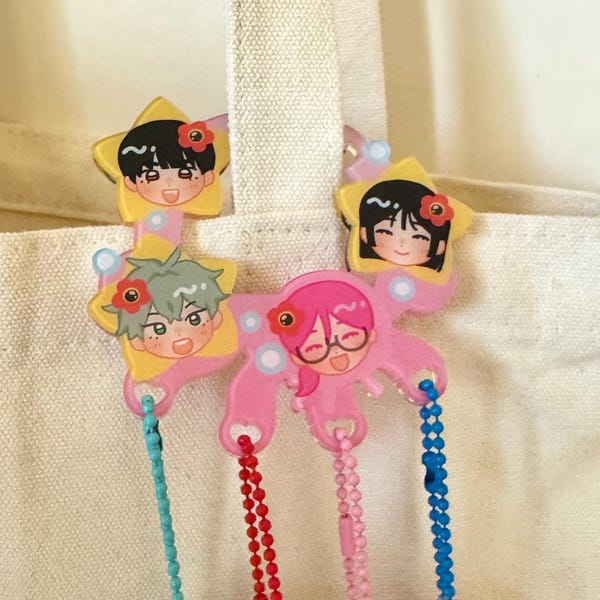 Alien Stage Bon Bon Jellyfish Acrylic Carabiner