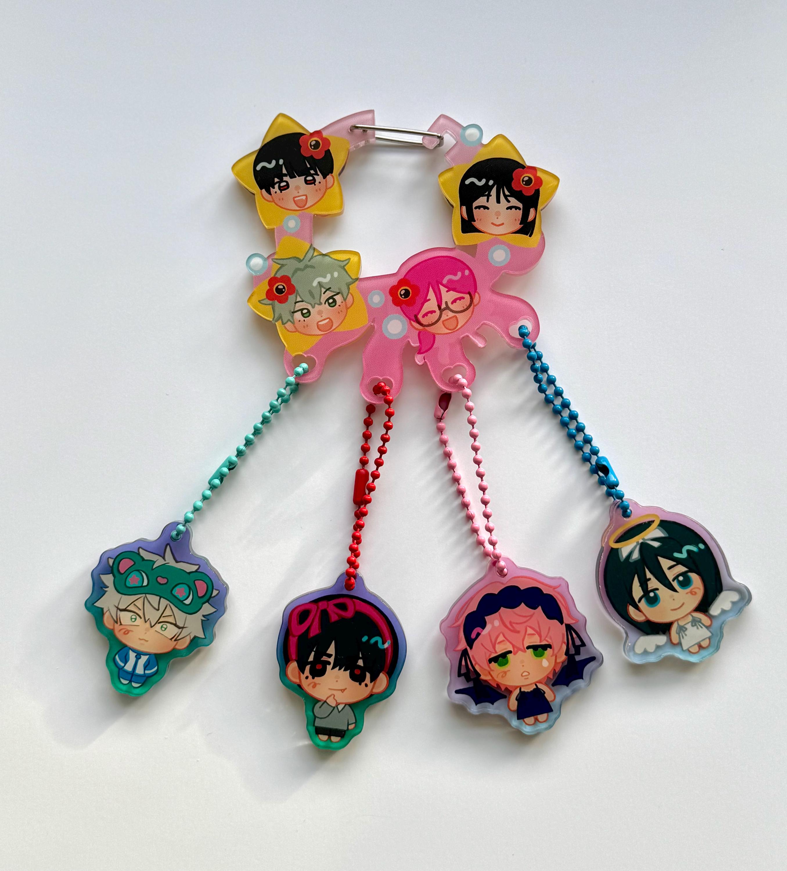 Alien Stage Bon Bon Jellyfish Acrylic Carabiner - Etsy