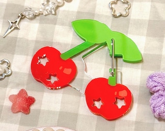 Cherry Acrylic Carabiner