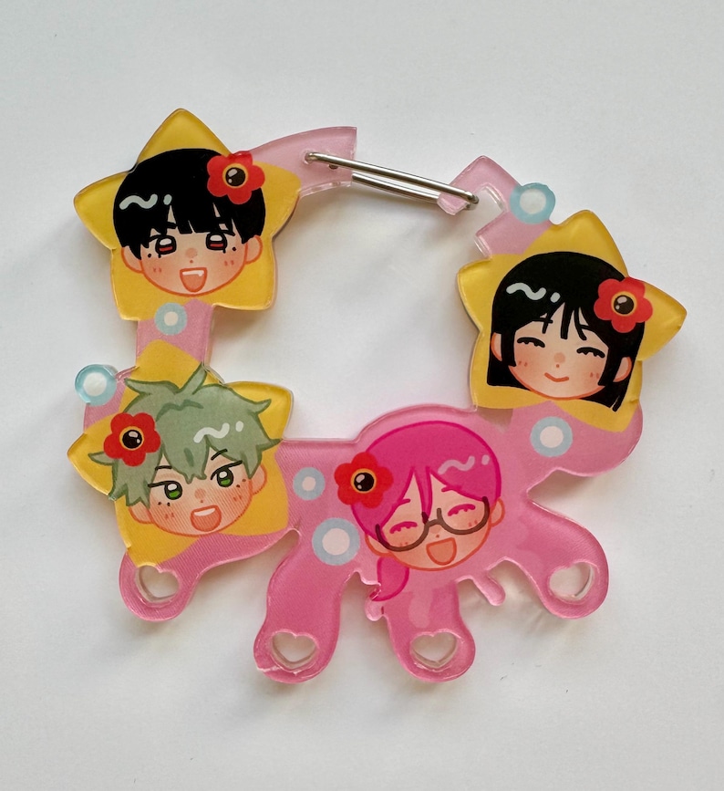Alien Stage Bon Bon Jellyfish Acrylic Carabiner - Etsy