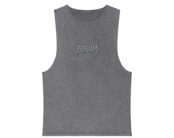 Unisex Stonewash Tank Top: Edgy LGBTQ+ Pride Humor