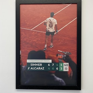 Poster digital de Carlos Alcaraz Roland Garros 2025 - Printable Wall Art – Arte Deportivo