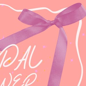 Belle affiche (carte) d'invitation pour une douche nuptiale 2