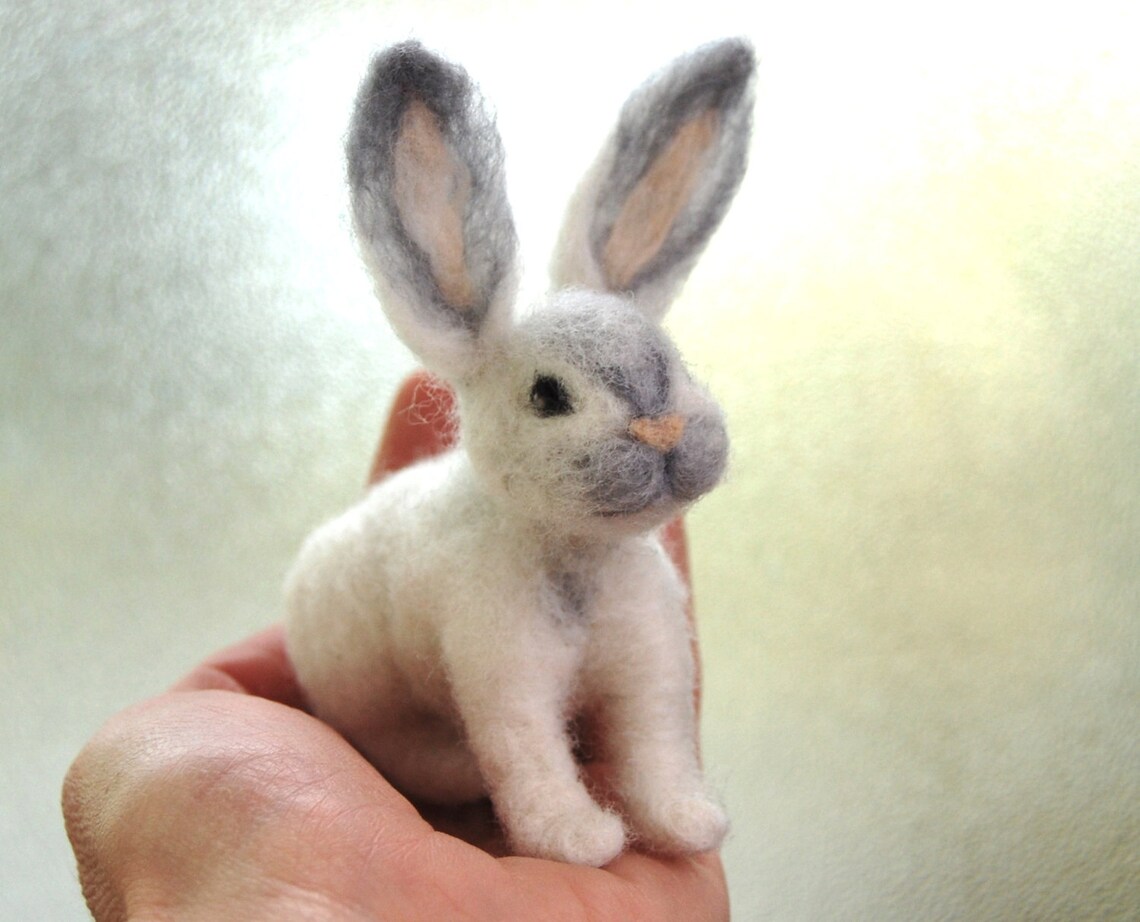 DIY Bunny Needle Felting Tutorial. Felting Tutorials. Needle Etsy