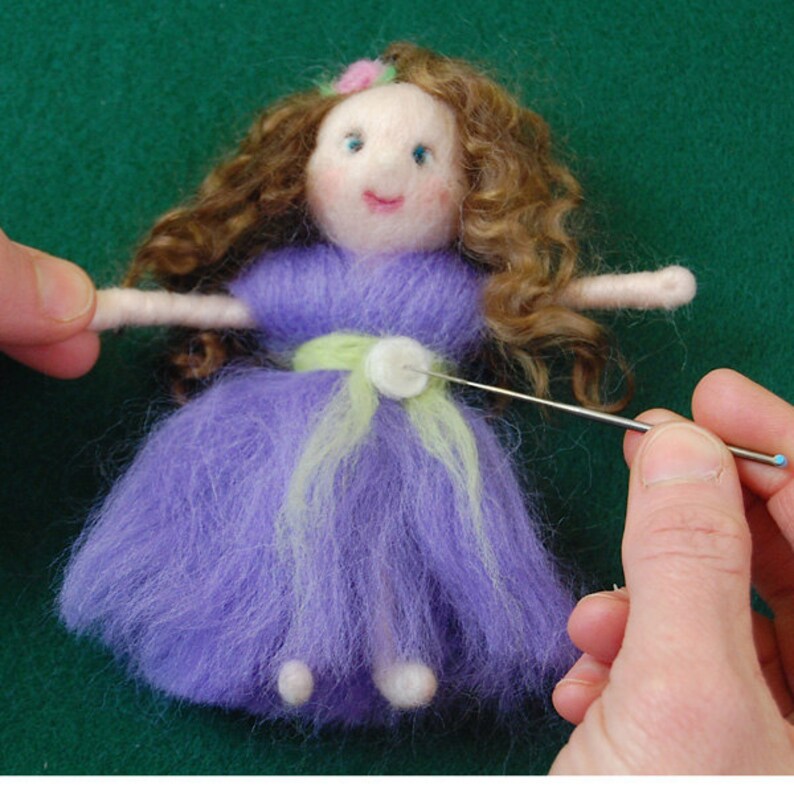Needle Felting Tutorial. Waldorf Fairy Doll Pattern. Felting Pattern. Felting Tutorials PDF