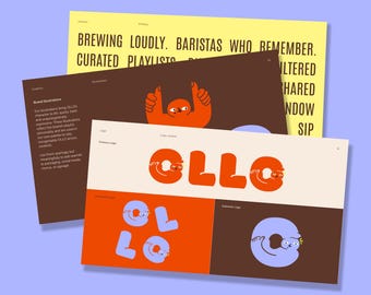 Canva Brand Guidelines Template: Bold & Funky BrandKit (Digital Download)