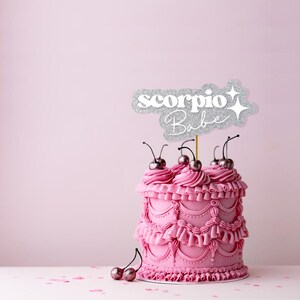 Scorpio Babe Horoscope Cake Topper SVG File for Cricut