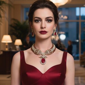 Sabyasachi Inspired Kundan Necklace Set | Indian Bridal Jewelry, Ruby Emerald Choker For Women