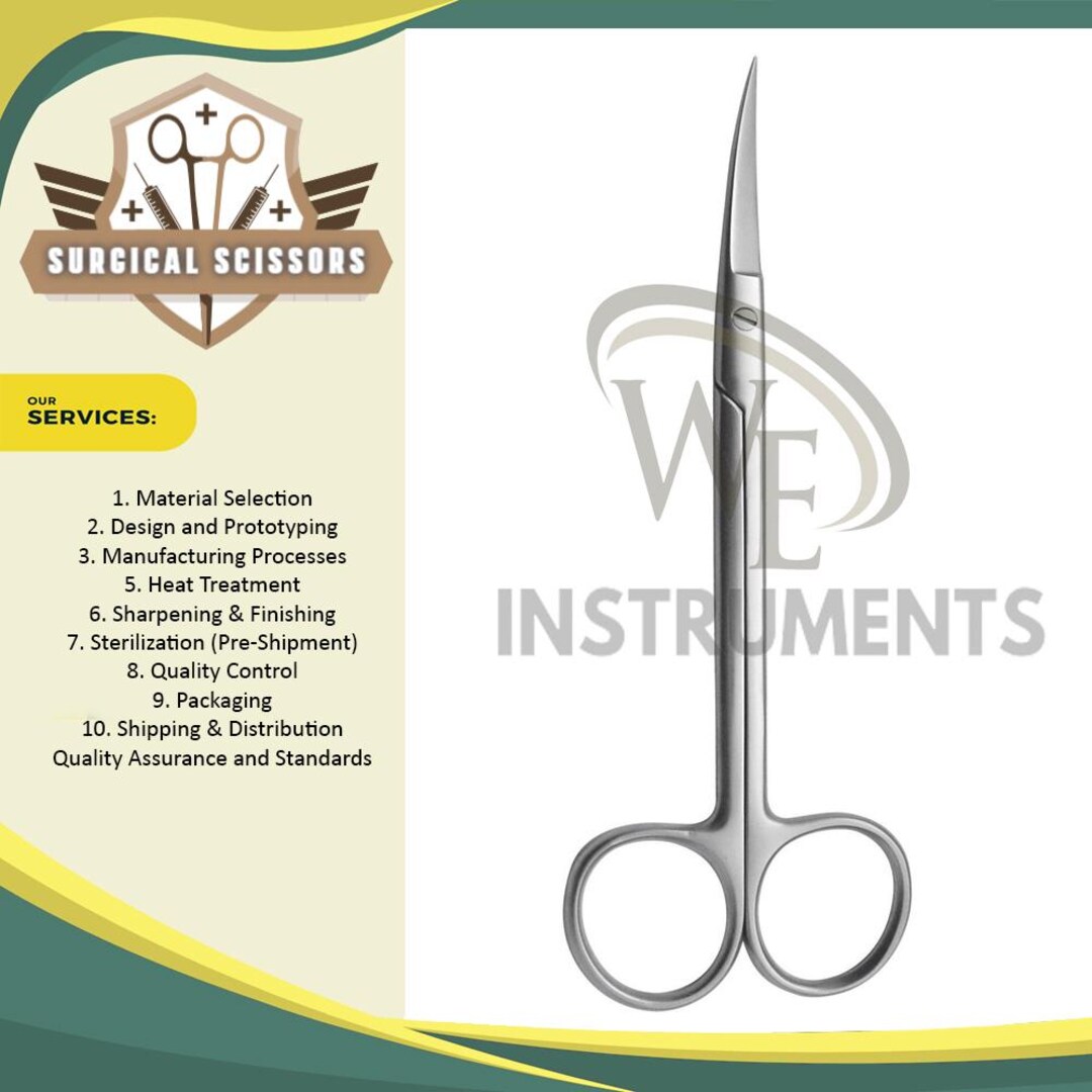 Curved Dissection Scissors Joseph Dissection Scissors 15cm | Curved Fine Serrated Blades ...