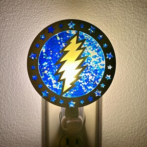 その他 GRATEFUL DEAD - SYF W/BOLT LAMP Grateful Dead Wall Lightning Bolt - Etsy