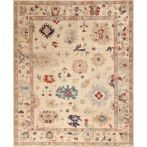 Ivory Beige Wool Rugs, Handmade Oriental Rug, Traditional Geometric Design, vintage style Area Rug For Bedroom Rug, living area rug Decor