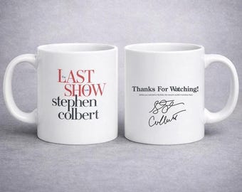 The Last Show with Stephen Colbert Charity Mug, Signature Stephen Colbert Mug