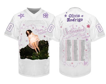 Olivia Rodrigo The Unraveled Tour Pretty Sad In Love Jersey, Custom Football Jersey