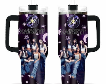 Katseye Kpop Girls Stainless Steel Tumbler 40oz, 20oz
