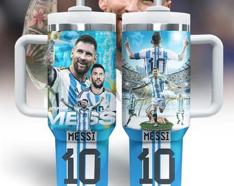 Messi Soccer Custom Stanley Cup 40 oz 20 oz Tumbler With Handle