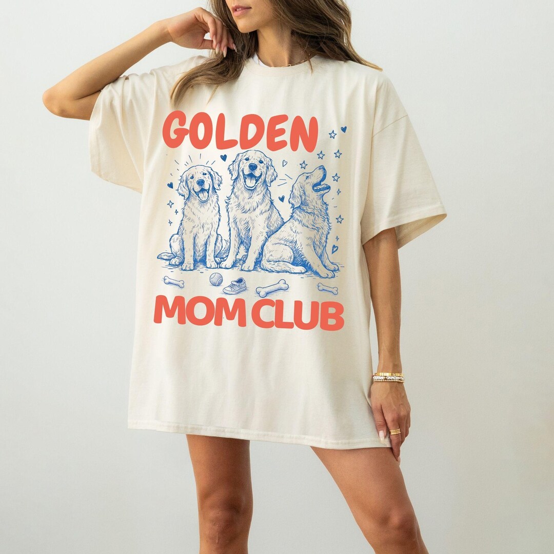 Golden Retriever Mom Shirt, Golden Mom Club Shirt, Dog Mom Gift, Golden ...