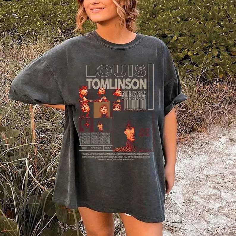 Louis Tomlinson Vintage T-Shirt, Louis Tomlinson Faith In The Future, Louis  Tomlinson Merch, Retro 90s Gift For Fan, Com