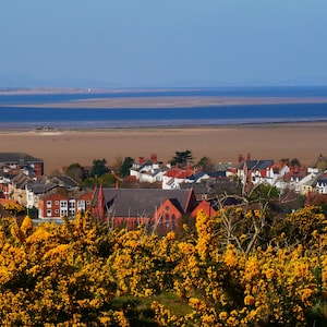Spring photo of Hilbre Island, Dee Estuary, West Kirby, Wirral