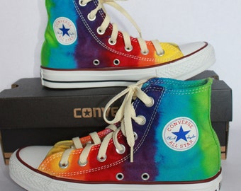 rainbow converse high tops