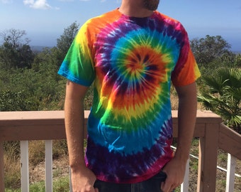 Tie Dye Classic Swirl T Shirt Sizes Small through 5XL