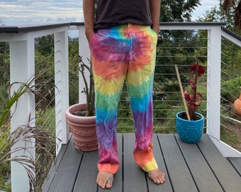 Tie Dye Men's Pants Men's Size 36x32 Upcycled AS IS
