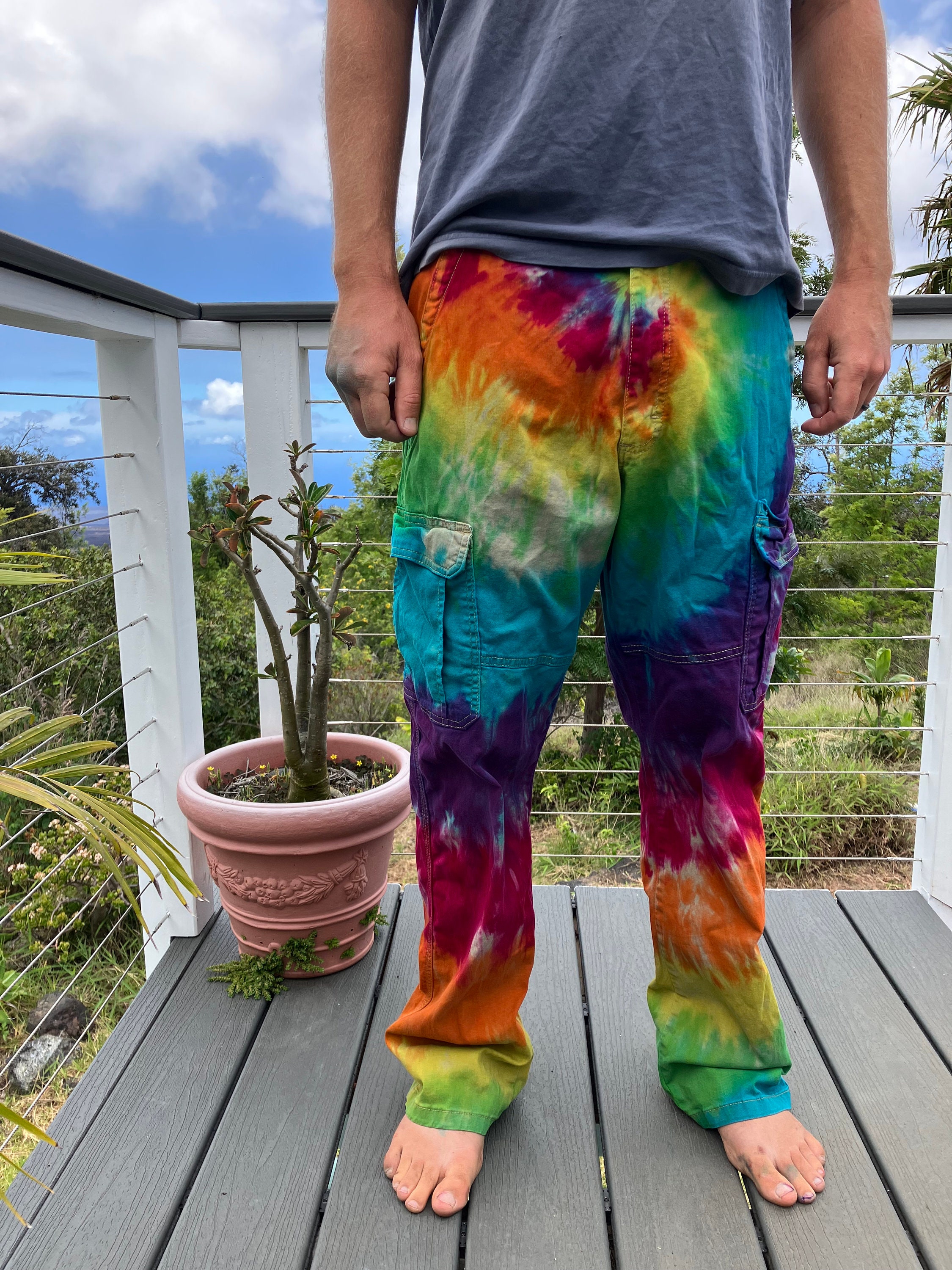 Independent Trading Co. Tie-Dyed Fleece Jogger Pants